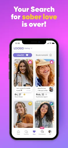 Loosid: Sober Dating & Meetups screenshot