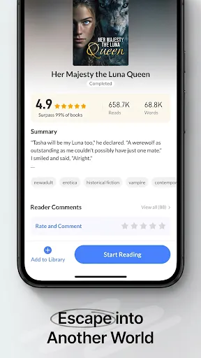 Readict Fiction screenshot