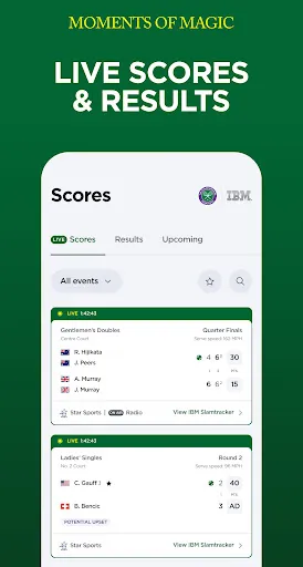 Wimbledon 2026: Scores & News screenshot