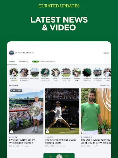 Wimbledon 2026: Scores & News screenshot