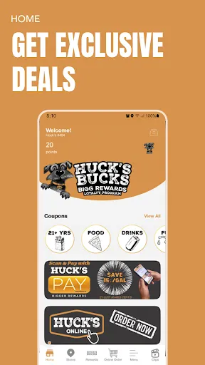 Huck's Bucks Bigg Rewards screenshot
