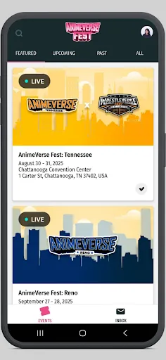 Animeverse Fest Events screenshot