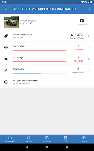 CARFAX Car Care App screenshot