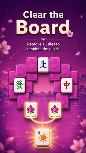 Calm Mahjong Tile Match Puzzle screenshot