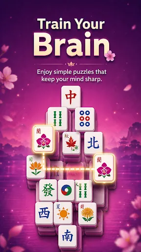 Calm Mahjong Tile Match Puzzle screenshot