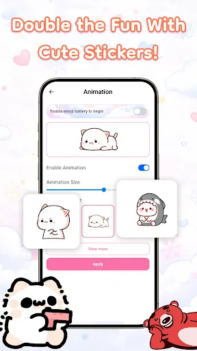Emoji Battery: Cute Status Bar screenshot