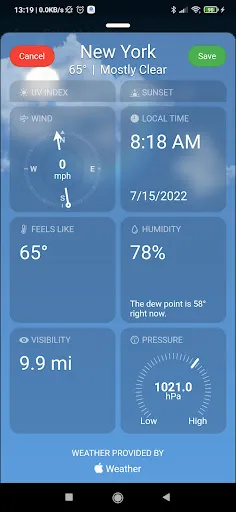 Real Weather screenshot