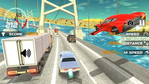 Heavy Traffic Rider Car Game screenshot