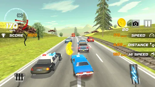 Heavy Traffic Rider Car Game screenshot