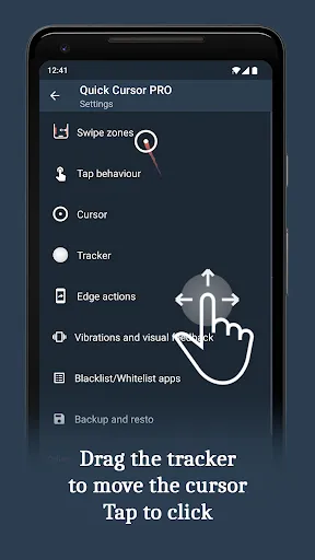 Quick Cursor: One-Hand Aid screenshot