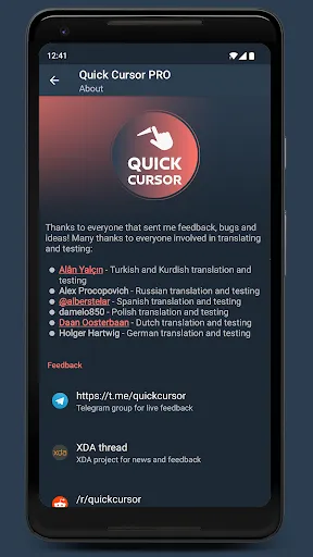 Quick Cursor: One-Hand Aid screenshot