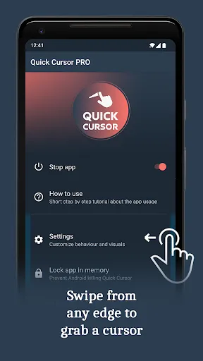 Quick Cursor: One-Hand Aid screenshot