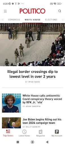POLITICO screenshot