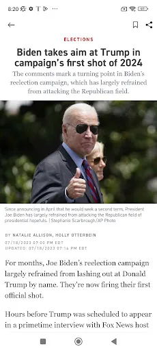 POLITICO screenshot