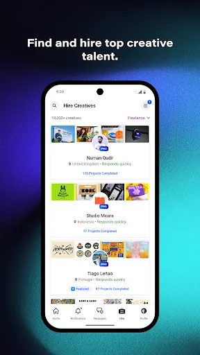Behance - Creative Portfolios screenshot