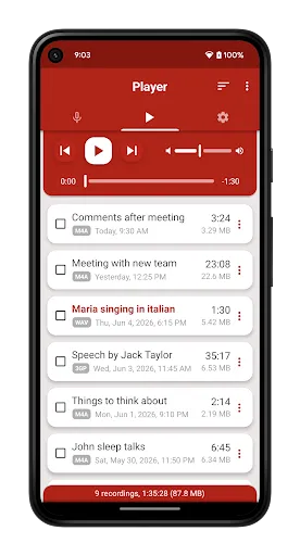 Voice Recorder Pro screenshot