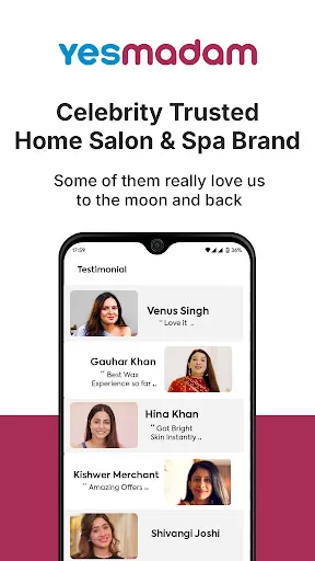 YesMadam Salon & Spa at Home screenshot