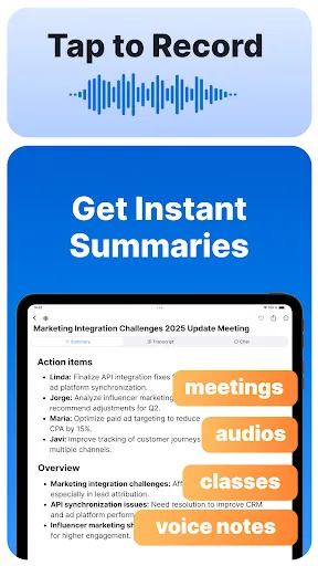 Summary - AI Note Taker screenshot