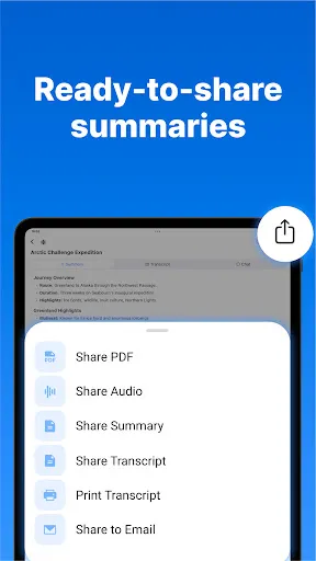 Summary - AI Note Taker screenshot