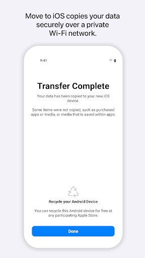 Move to iOS screenshot