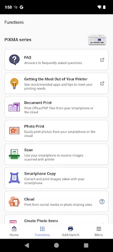 Canon PRINT screenshot