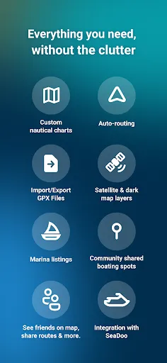 Wavve Boating: Marine Boat GPS screenshot