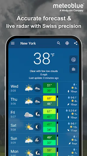 Weather forecast & live radar screenshot