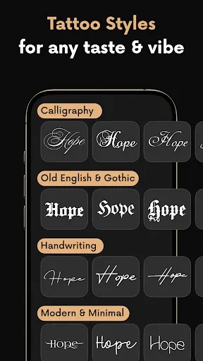 lettering Tattoo - Font Design screenshot