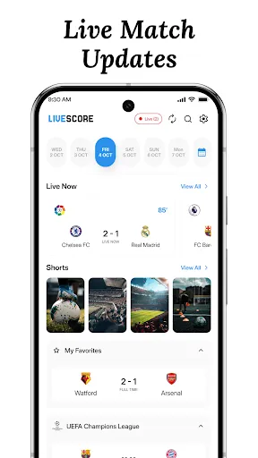 Soccer Live Score Highlights screenshot