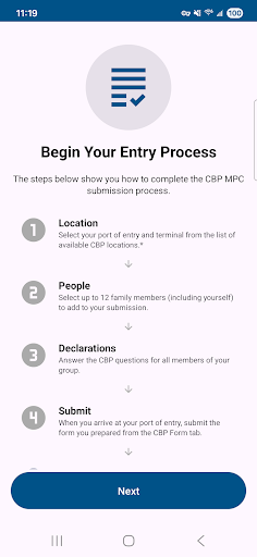 Mobile Passport Control screenshot