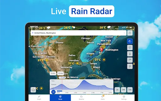 Weather & Rain Radar Forecast screenshot