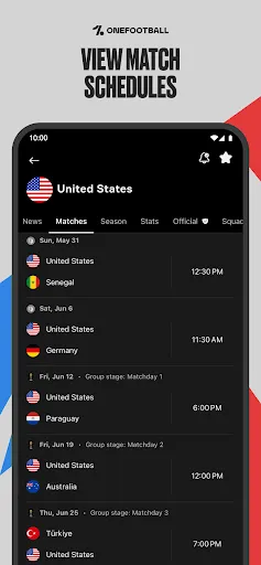 OneFootball Live Soccer scores screenshot