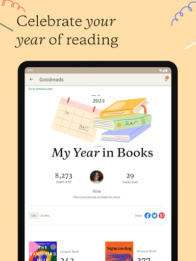 Goodreads: Book Tracker & More screenshot