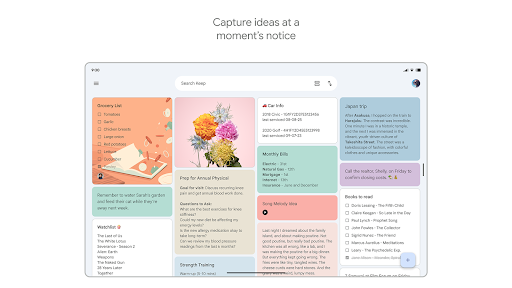 Google Keep - Notes and lists screenshot