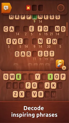 Colorwood Words - Cryptogram screenshot