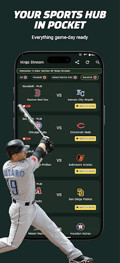 LIVE NBA NFL MLB Streams screenshot