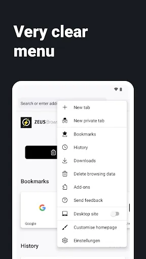 Internet Web Browser - ZEUS screenshot