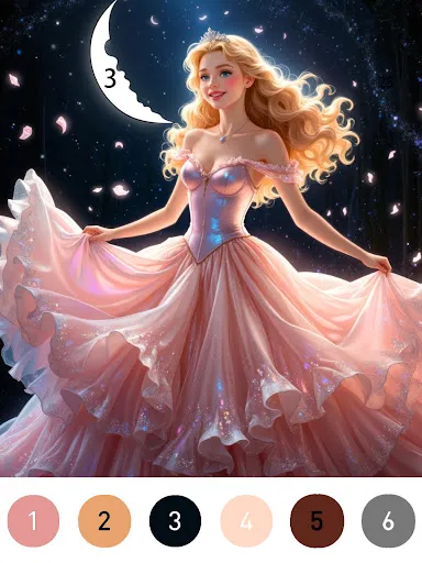 Gown Color by Number Book screenshot