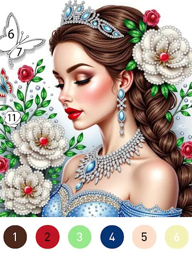 Gown Color by Number Book screenshot