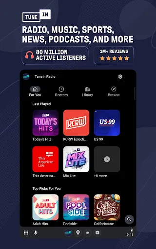 TuneIn Radio: Music & Sports screenshot