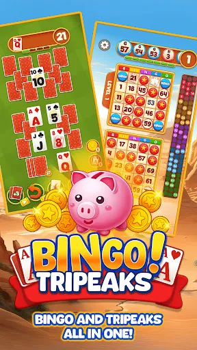 Bingo TriPeaks Solitaire screenshot