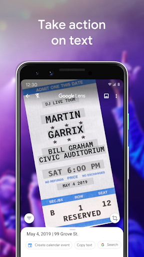 Google Lens screenshot