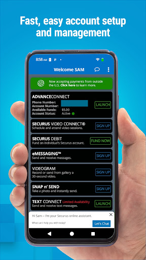 Securus Mobile screenshot
