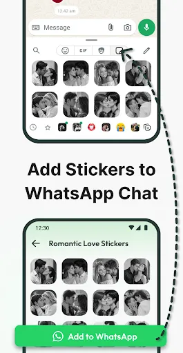 Romantic Love Emoji WAStickers screenshot
