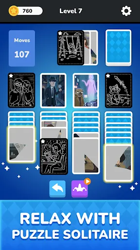 Solitaire - Puzzle Images screenshot