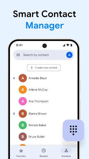 Contacts screenshot