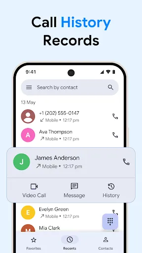Contacts screenshot