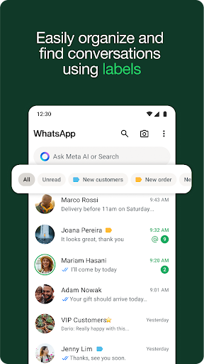 WhatsApp Business screenshot