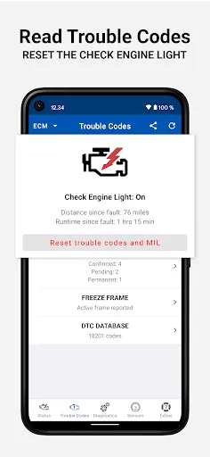 OBD Auto Doctor car scanner screenshot