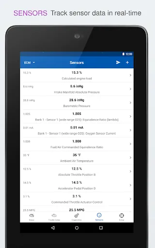 OBD Auto Doctor car scanner screenshot